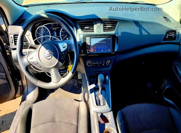 3N1AB7AP6KY267786 2019 NISSAN SENTRA Gray წინა პანელის ხედი