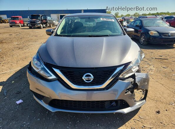 3N1AB7AP6KY267786 2019 NISSAN SENTRA Gray წინა ხედი