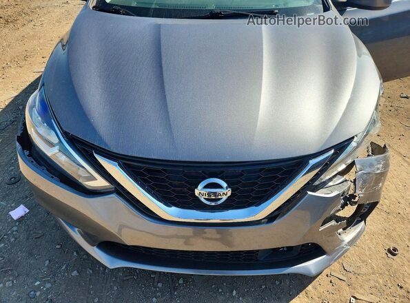3N1AB7AP6KY267786 2019 NISSAN SENTRA Gray უკანა სალონის ხედი