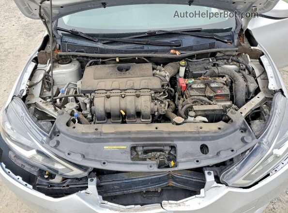 3N1AB7AP6KY310992 2019 NISSAN SENTRA Silver უკანა სალონის ხედი
