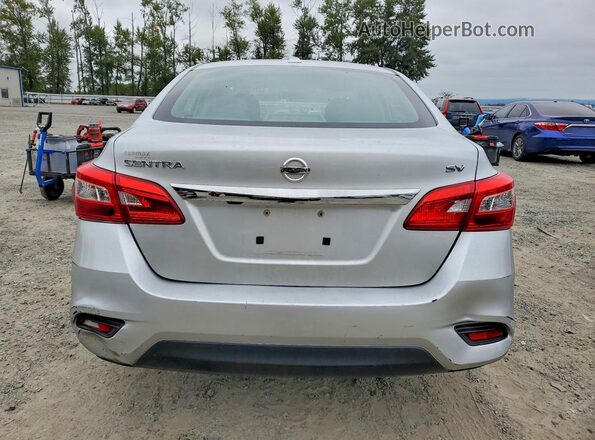 3N1AB7AP6KY310992 2019 NISSAN SENTRA Silver უკანა ხედი