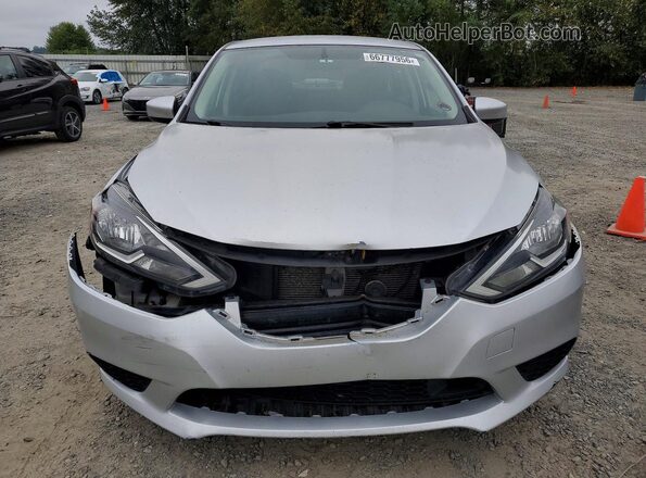 3N1AB7AP6KY310992 2019 NISSAN SENTRA Silver წინა ხედი