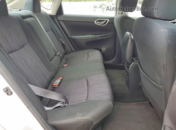 3N1AB7AP6KY310992 2019 NISSAN SENTRA Silver უკანა სავარძლების ხედი