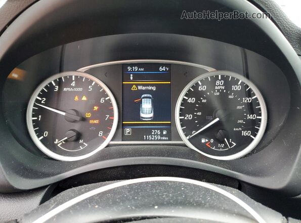 3N1AB7AP6KY310992 2019 NISSAN SENTRA Silver ხელსაწყოთა პანელის ხედი