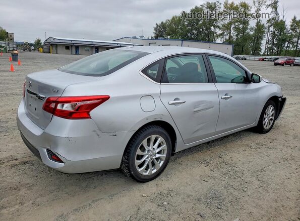 3N1AB7AP6KY310992 2019 NISSAN SENTRA Silver უკანა მარჯვენა