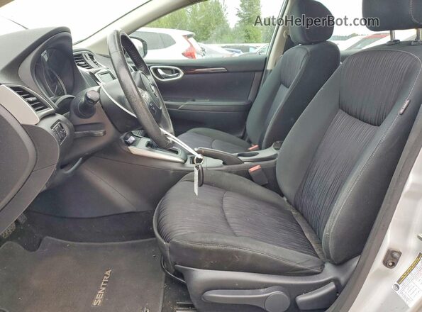 3N1AB7AP6KY310992 2019 NISSAN SENTRA Silver წინა სალონის ხედი