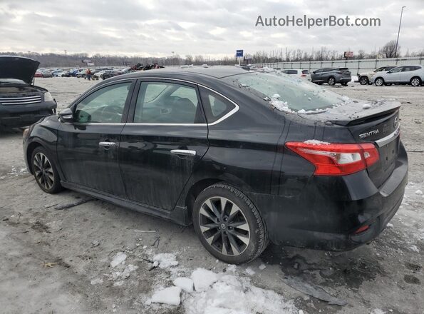 3N1AB7AP6KY341823 2019 NISSAN SENTRA Черный Задняя левая четверть