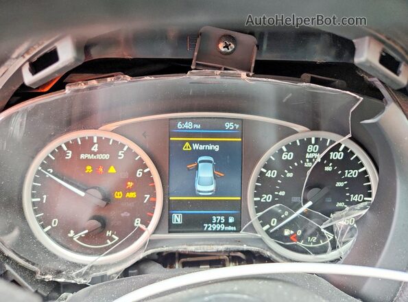 3N1AB7AP6KY417511 2019 NISSAN SENTRA Charcoal Вид щитка приладів