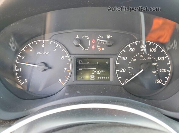 3N1AB7AP7GY282885 2016 NISSAN SENTRA Silver Вид щитка приладів
