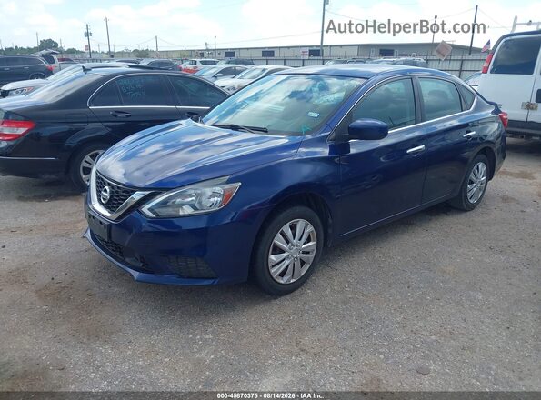 3N1AB7AP7JY248176 2018 NISSAN SENTRA Blue წინა მარცხენა ხედი სამი მეოთხედიდან