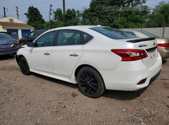3N1AB7AP7JY270842 2018 NISSAN SENTRA Белый Задняя левая четверть