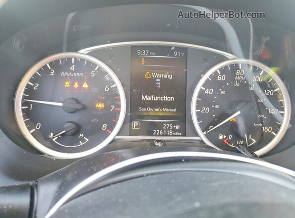 3N1AB7AP7JY277323 2018 NISSAN SENTRA Черный Вид щитка приборов