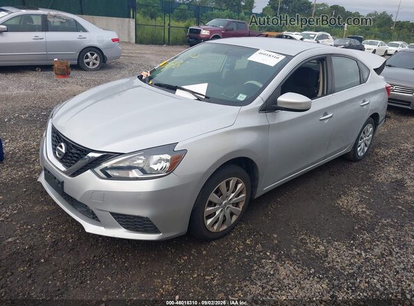 3N1AB7AP7JY278052 2018 NISSAN SENTRA Серебряный Передняя левая четверть