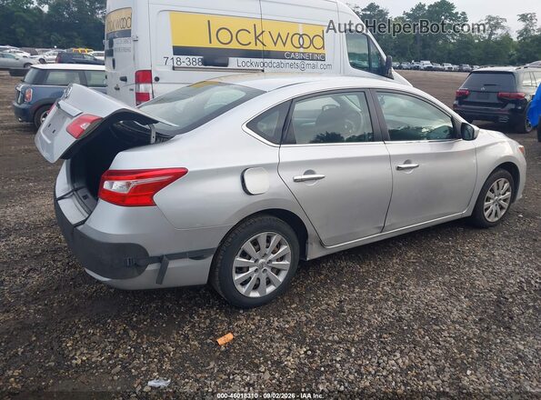 3N1AB7AP7JY278052 2018 NISSAN SENTRA Серебряный Задняя правая четверть