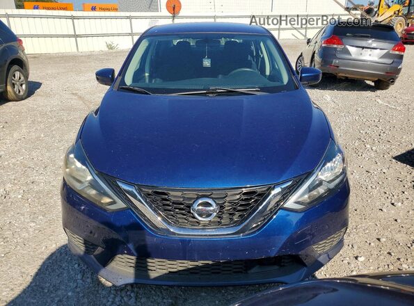 3N1AB7AP7KL611381 2019 NISSAN SENTRA Синий Вид спереди