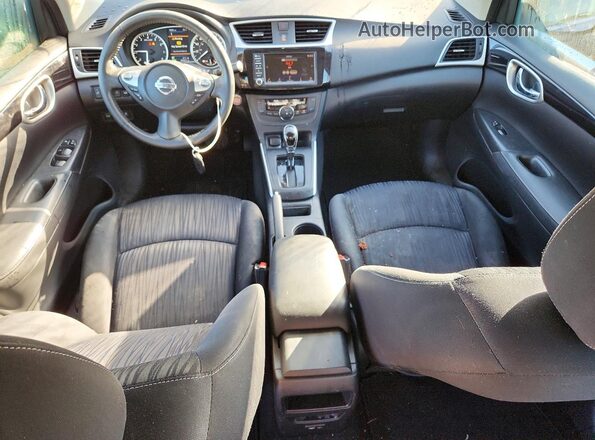 3N1AB7AP7KL611381 2019 NISSAN SENTRA Синий Вид панели приборов
