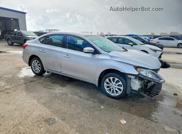 3N1AB7AP7KY202560 2019 NISSAN SENTRA Silver Передня права чверть