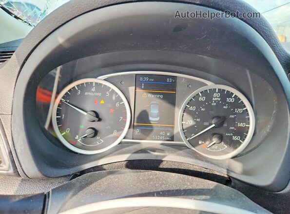 3N1AB7AP7KY202560 2019 NISSAN SENTRA Silver Вид щитка приладів
