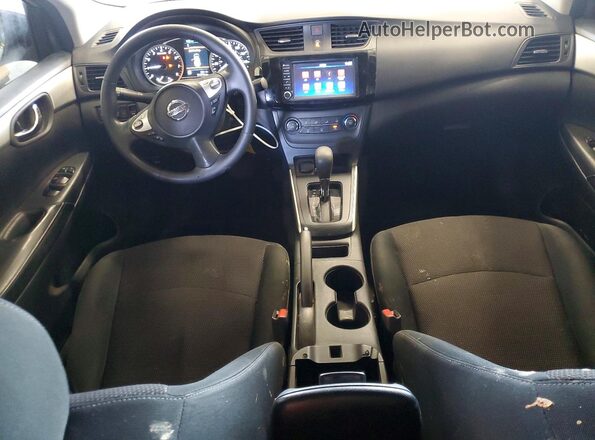 3N1AB7AP7KY374717 2019 NISSAN SENTRA Silver Dashboard view