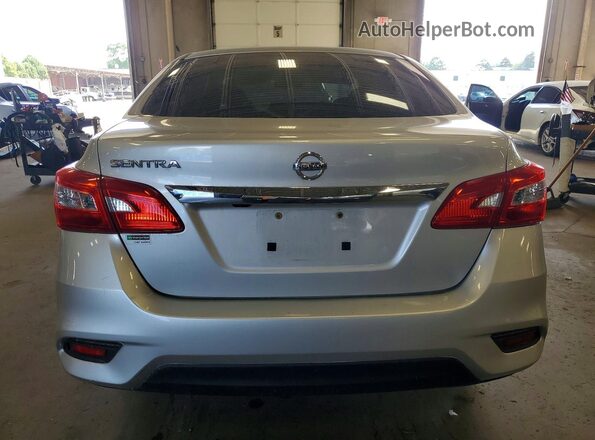 3N1AB7AP7KY374717 2019 NISSAN SENTRA Silver Rear view