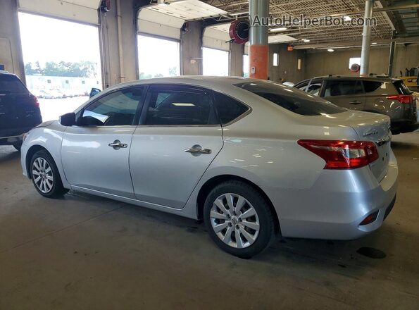 3N1AB7AP7KY374717 2019 NISSAN SENTRA Silver Rear left