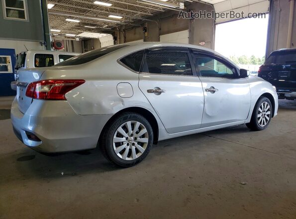 3N1AB7AP7KY374717 2019 NISSAN SENTRA Silver Rear right