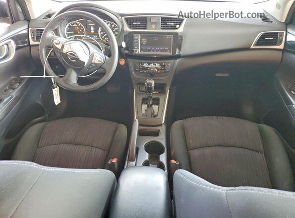 3N1AB7AP7KY413256 2019 NISSAN SENTRA Silver Вид панелі приладів