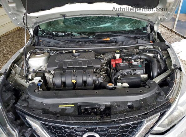 3N1AB7AP8GY232173 2016 NISSAN SENTRA Silver უკანა სალონის ხედი