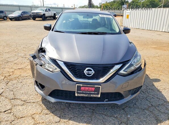 3N1AB7AP8HL714477 2017 NISSAN SENTRA Gray Widok z przodu