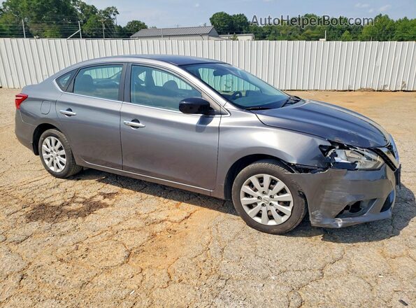 3N1AB7AP8HL714477 2017 NISSAN SENTRA Gray Przód prawy