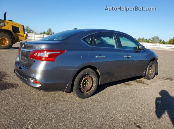 3N1AB7AP8HL714642 2017 NISSAN SENTRA Серый Задняя правая четверть