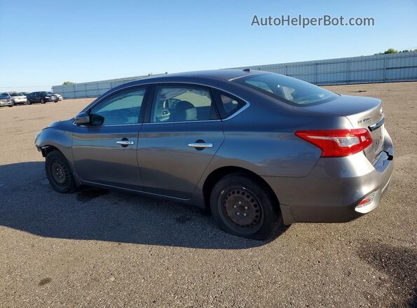 3N1AB7AP8HL714642 2017 NISSAN SENTRA Серый Задняя левая четверть