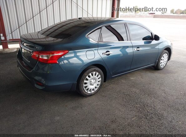 3N1AB7AP8HY231073 2017 NISSAN SENTRA Бирюзовый Задняя правая четверть