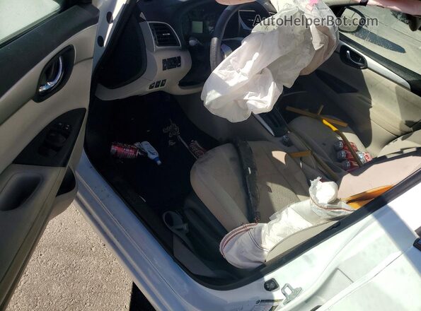 3N1AB7AP8HY271542 2017 NISSAN SENTRA White Вид панелі приладів