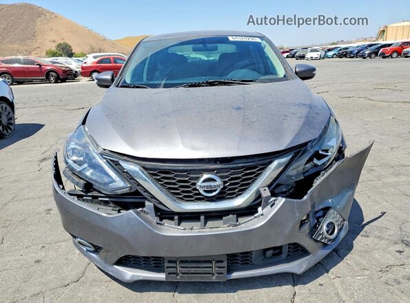 3N1AB7AP8KY298683 2019 NISSAN SENTRA Gray წინა ხედი