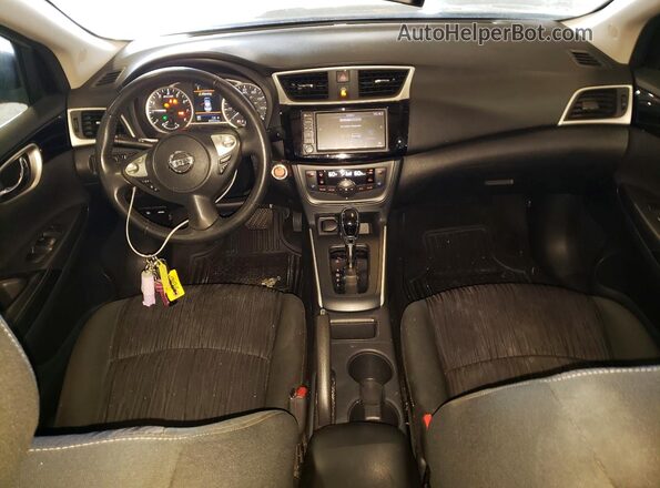 3N1AB7AP8KY357098 2019 NISSAN SENTRA Серебряный Вид панели приборов