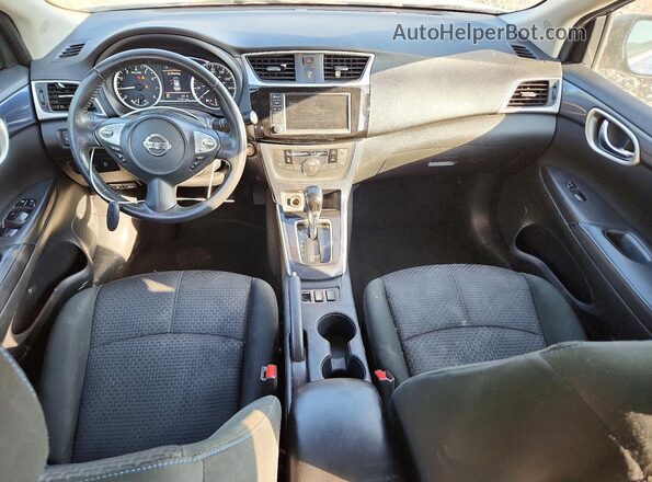 3N1AB7AP8KY374919 2019 NISSAN SENTRA Blue Вид панелі приладів
