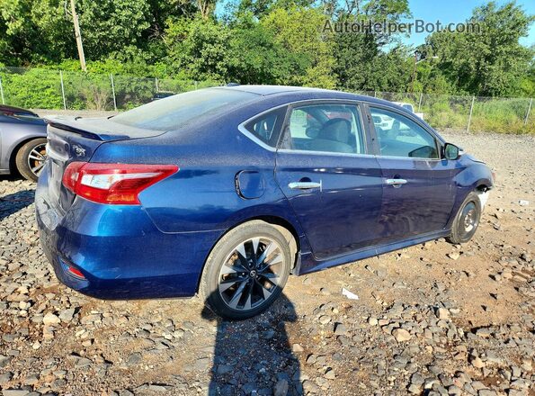 3N1AB7AP8KY374919 2019 NISSAN SENTRA Blue Задня права чверть