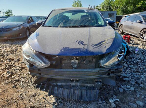3N1AB7AP8KY374919 2019 NISSAN SENTRA Blue Вид спереду