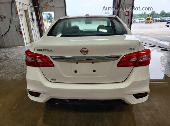 3N1AB7AP8KY452213 2019 NISSAN SENTRA Белый Вид сзади