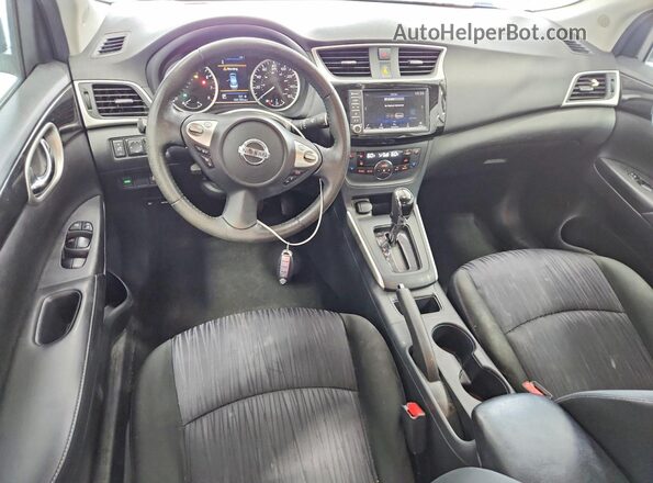3N1AB7AP8KY452213 2019 NISSAN SENTRA Белый Вид панели приборов