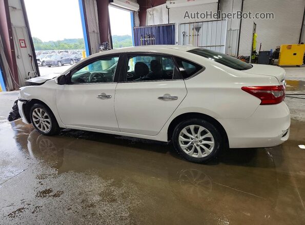 3N1AB7AP8KY452213 2019 NISSAN SENTRA Белый Задняя левая четверть
