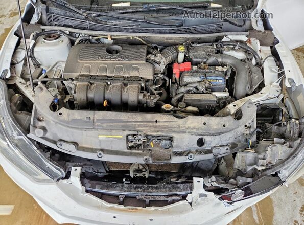 3N1AB7AP8KY452213 2019 NISSAN SENTRA Белый Вид задней части салона