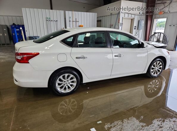 3N1AB7AP8KY452213 2019 NISSAN SENTRA Белый Задняя правая четверть