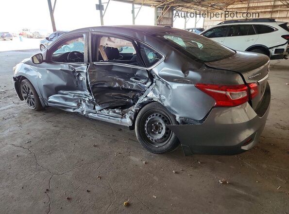 3N1AB7AP9HY279715 2017 NISSAN SENTRA Серый Задняя левая четверть