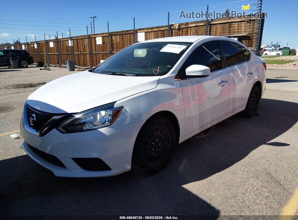 3N1AB7AP9KY307794 2019 NISSAN SENTRA White წინა მარცხენა ხედი სამი მეოთხედიდან