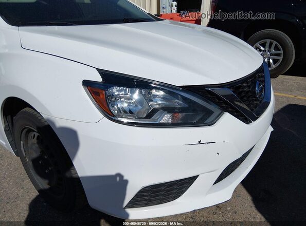 3N1AB7AP9KY307794 2019 NISSAN SENTRA White წინა ხედი