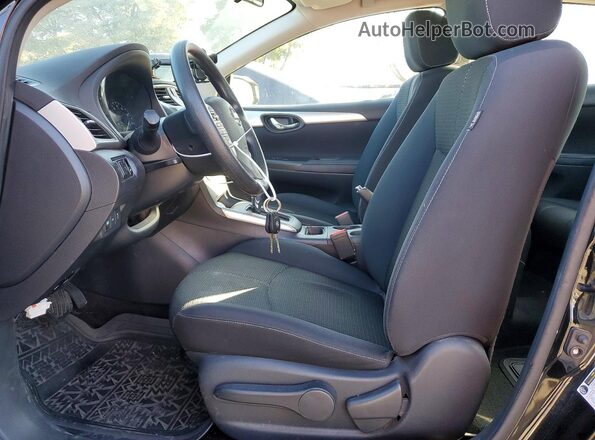 3N1AB7APXGY326653 2016 NISSAN SENTRA Black Front interior view