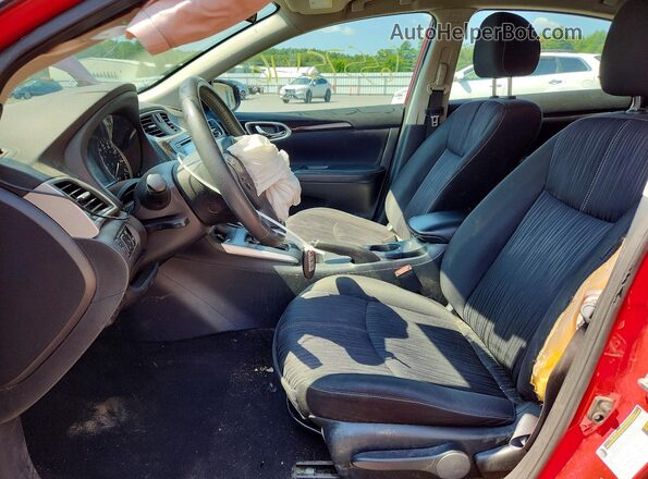 3N1AB7APXHY330462 2017 NISSAN SENTRA Красный Вид салона спереди