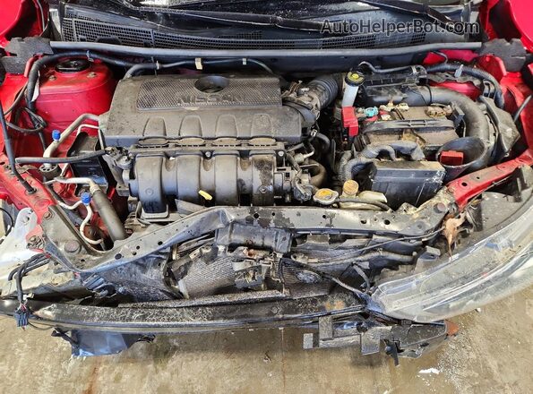 3N1AB7APXHY330462 2017 NISSAN SENTRA Красный Вид задней части салона